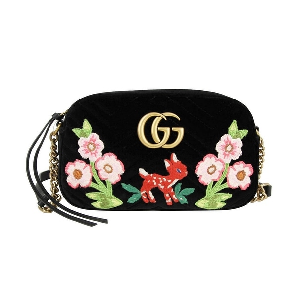 gucci black quilted crossbody
