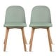 preview thumbnail 21 of 136, Modern Plastic and Wood Dining Chairs (Set of 2)
