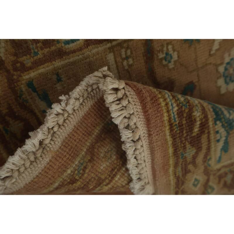 Hand Knotted Oriental 100% Wool Carpet Traditional All-Over Brown Ziegler Area Rug - 3' 1'' X 2' 0''