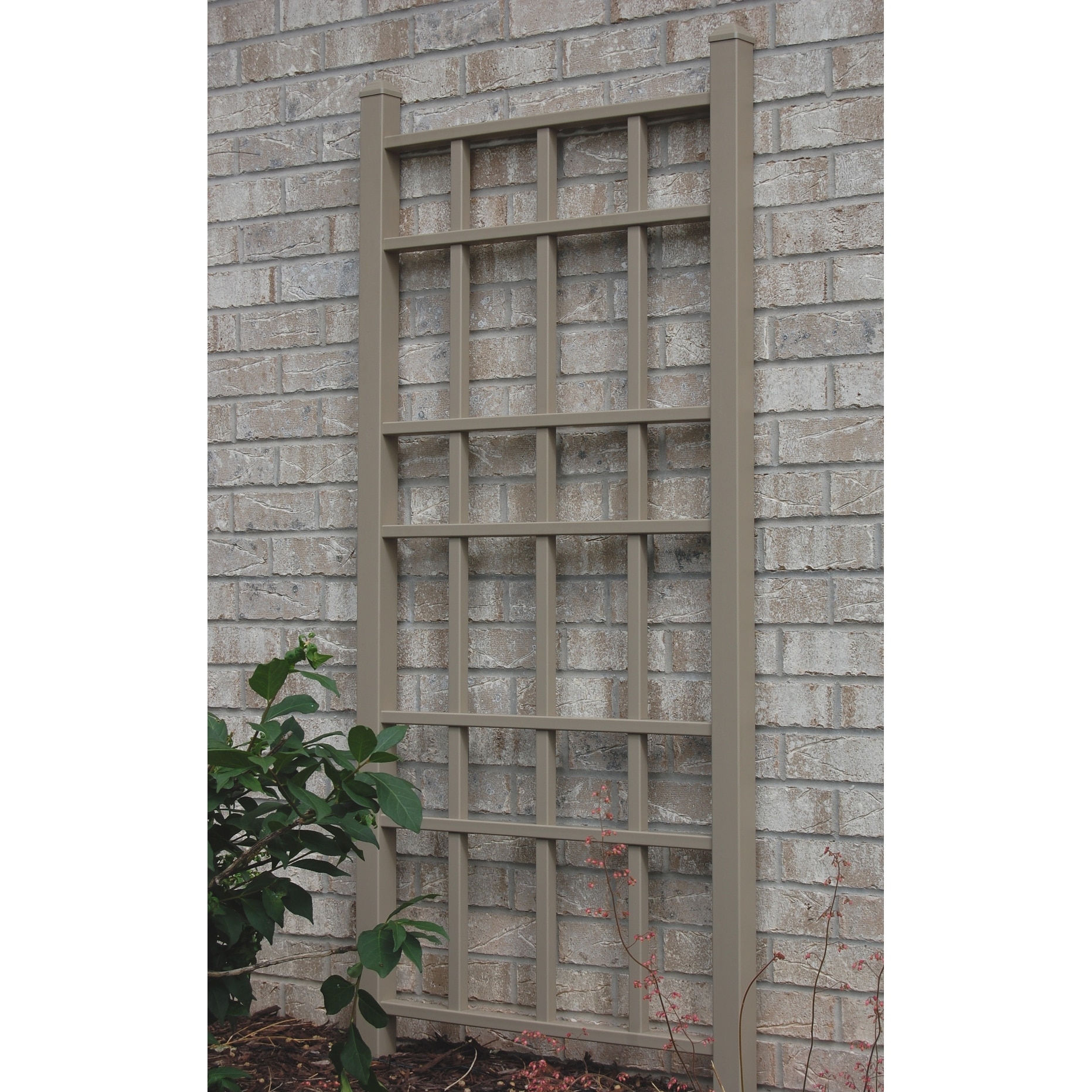 DuraTrel Cottage 30" x 66" Mocha Vinyl Wall Trellis