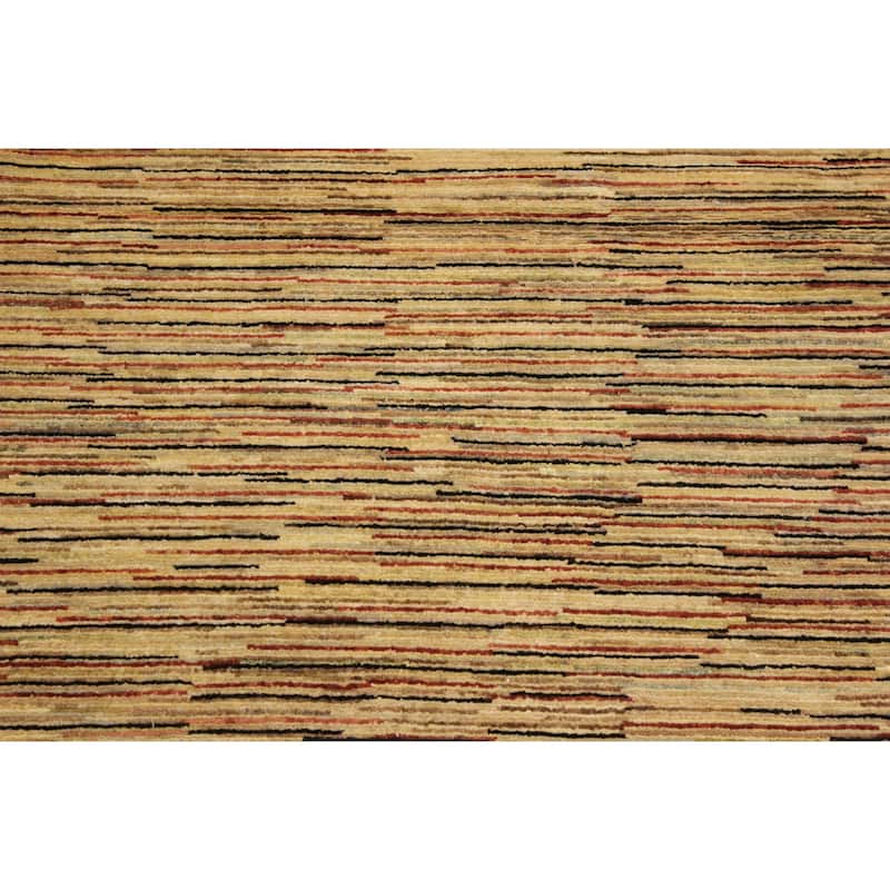 Boho Earthline Gabbeh Hand Knotted Wool Area Rug