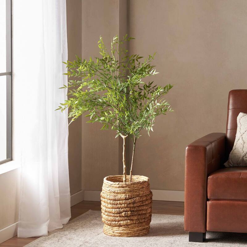 Purling Artificial Heavenly Bamboo Nandina Tree by Christopher Knight Home - 4' x 2.5'