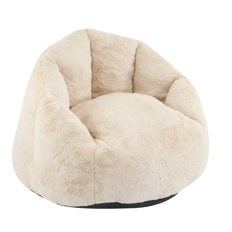 Bean Bag Chair with Shredded Foam Filler, Comfy Bean Bag Couch for Adults, High Back Reading Chair with Armrests