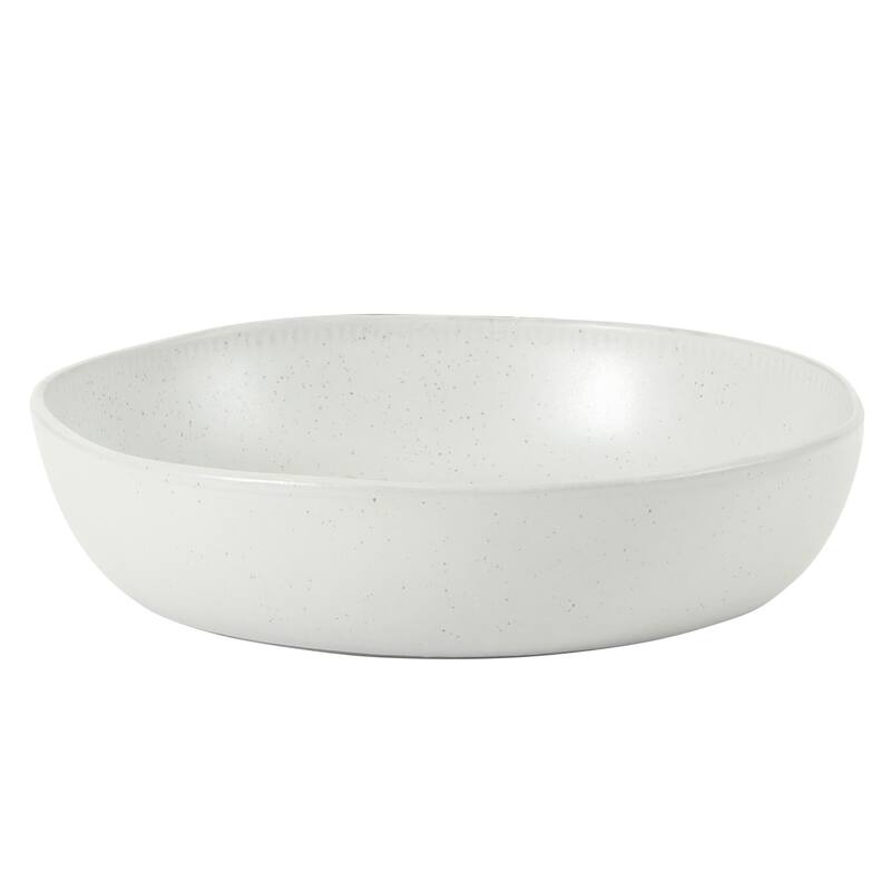 Gibson Elite Menlo Park 16-Piece Pottery Clay Stoneware Dinnerware Set - Reactive Glaze, Embossed, Service for 4