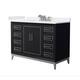 Option Black / White Cultured Marble Top / Brushed Nickel