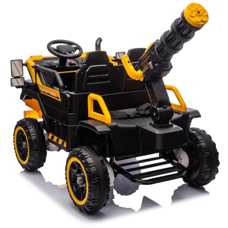 Kids Electric Ride-On Car-Spacious 3-Seater,Powerful 4-Motor Drive,Parental Remote Control,Led Lights