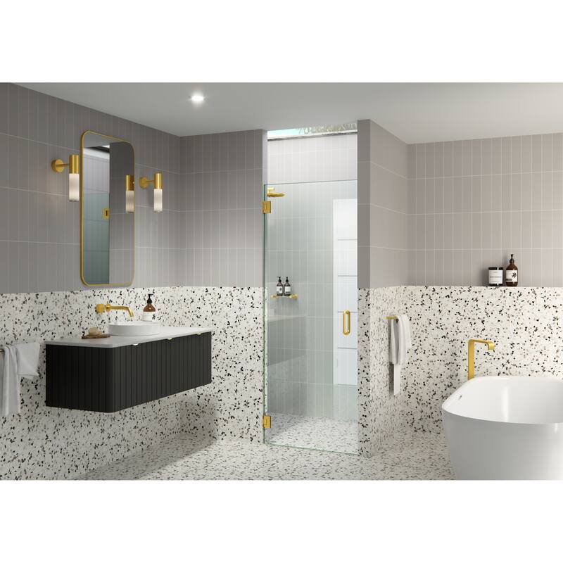 Glass Warehouse GW-DO-30 Albedo 78" High x 30" Wide Hinged Frameless