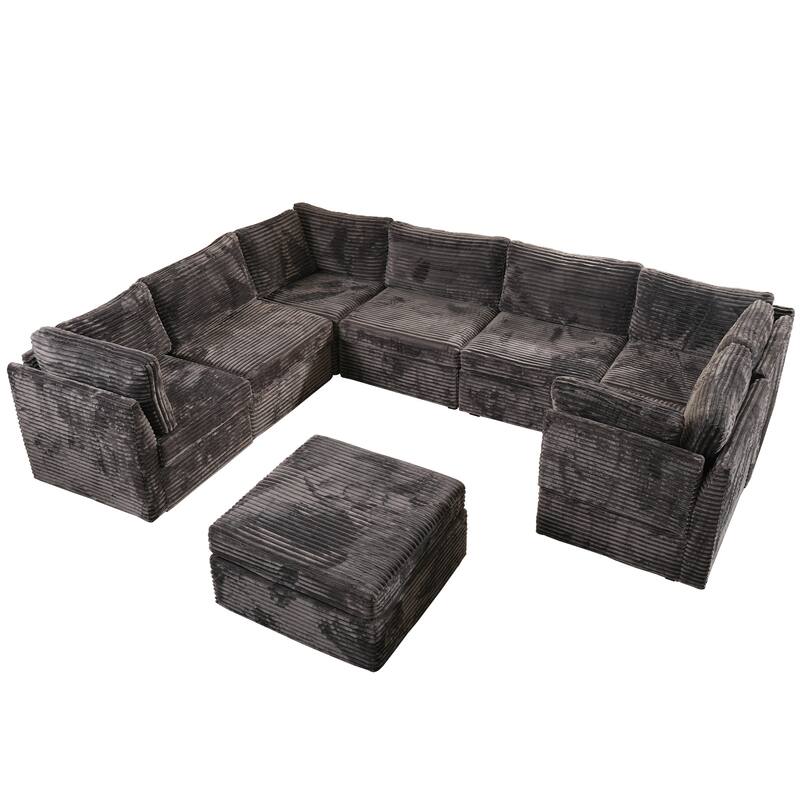 OVIOS Elegant L-Shaped Sofa