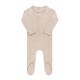 preview thumbnail 6 of 10, Ely's & Co. Heart and Star Button Pointelle Footie Collection Tan Star - 1 Months