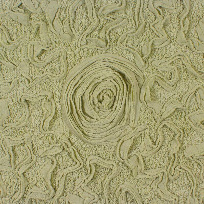 Bell Flower Bathroom Rug, Cotton Soft, Water Absorbent Bath Rug, Non Slip Shower Rug Machine Washable 24"x40" Rectangle