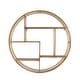 preview thumbnail 16 of 17, Sagebrook Home Modern Glam Iron and Wood Wall Storage Shelf - 32" x 7" x 32"