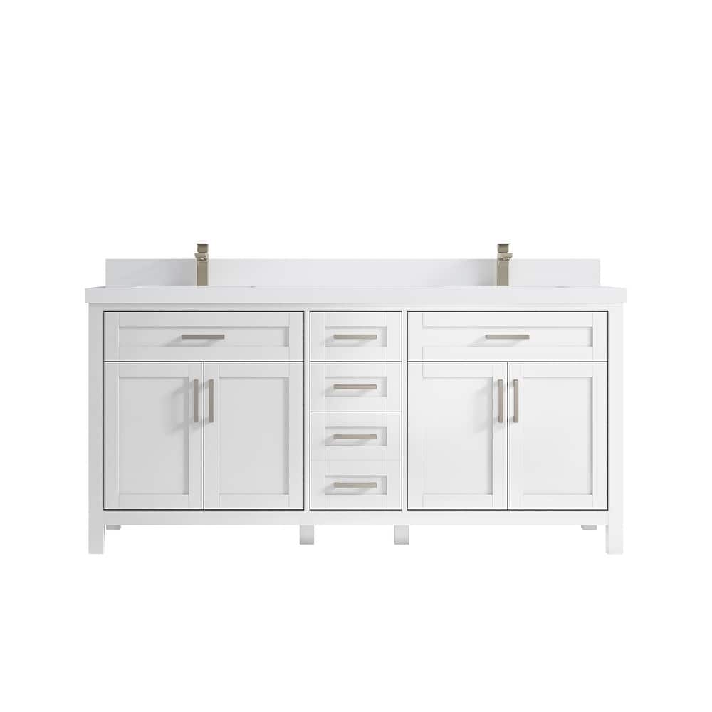 Willow Collections 72 in. W x 22 in. D Double Sink Bathroom Vanity with Countertop
