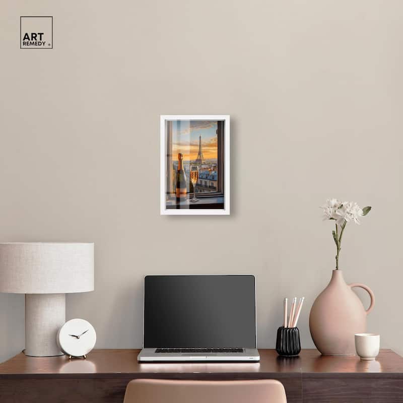 Classy Drink in Paris Shadowbox by Art Remedy