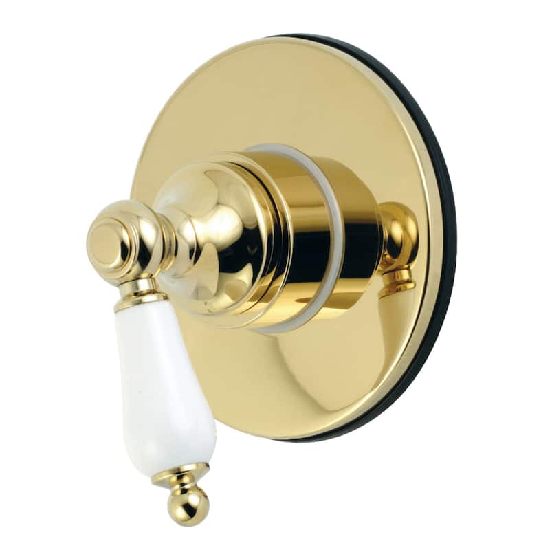 Kingston Brass Single-Handle Three-Way Diverter Valve with Trim Kit - Polished Brass