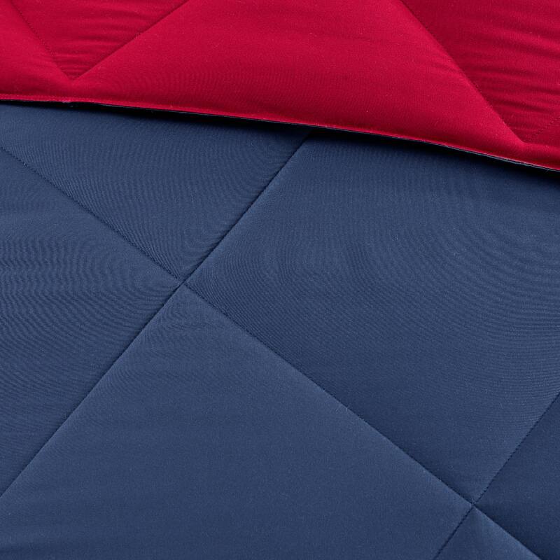 Madison Park Essentials Windsor 3M Scotchgard Diamond Quilting Reversible Down Alternative Comforter Set