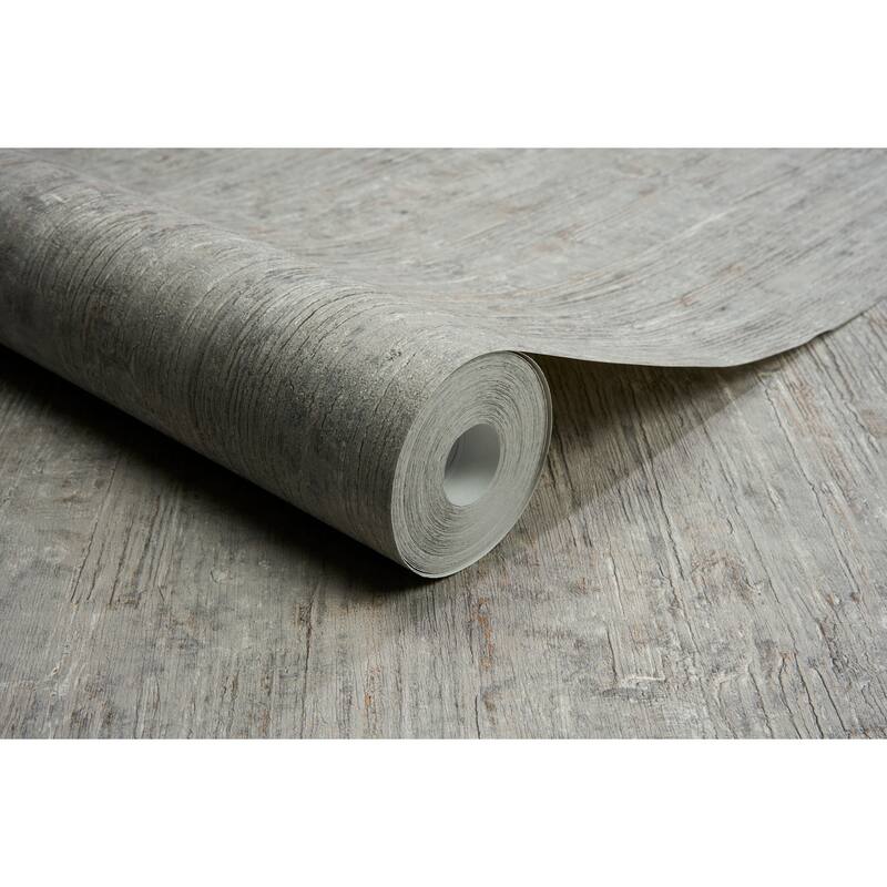 Chesapeake Ramona Grey Distressed Texture Wallpaper