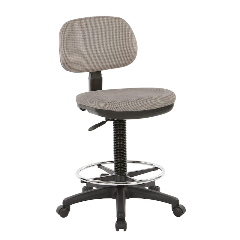 Sculptured Seat and Back Drafting Chair - diamond gold dust
