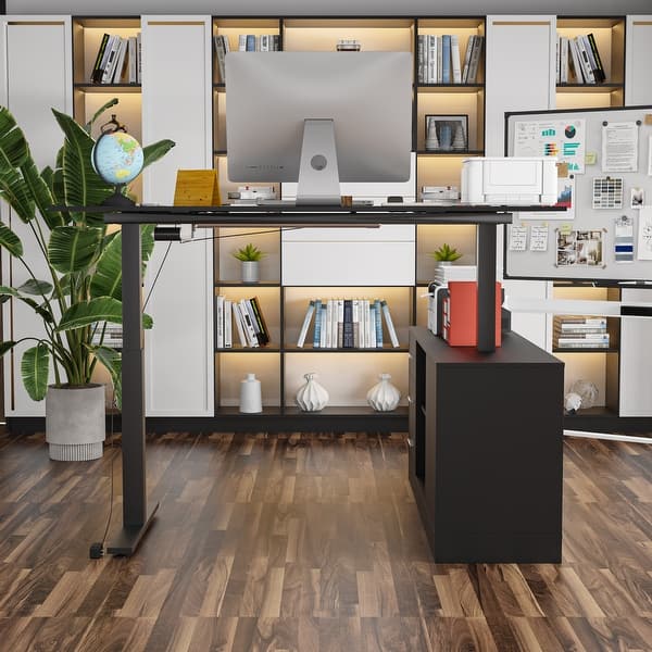 slide 2 of 60, Height-Adjustable Workspace: Versatile Desk for Home Office and More Height Adjustable Electric Desk