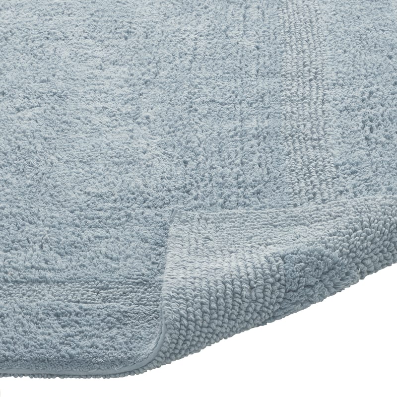 Better Trends Bath Rugs 100% Cotton Reversible Highly Water Absorbent Bathroom Rug for Shower, Sink, Bath Mats - Lux Collection