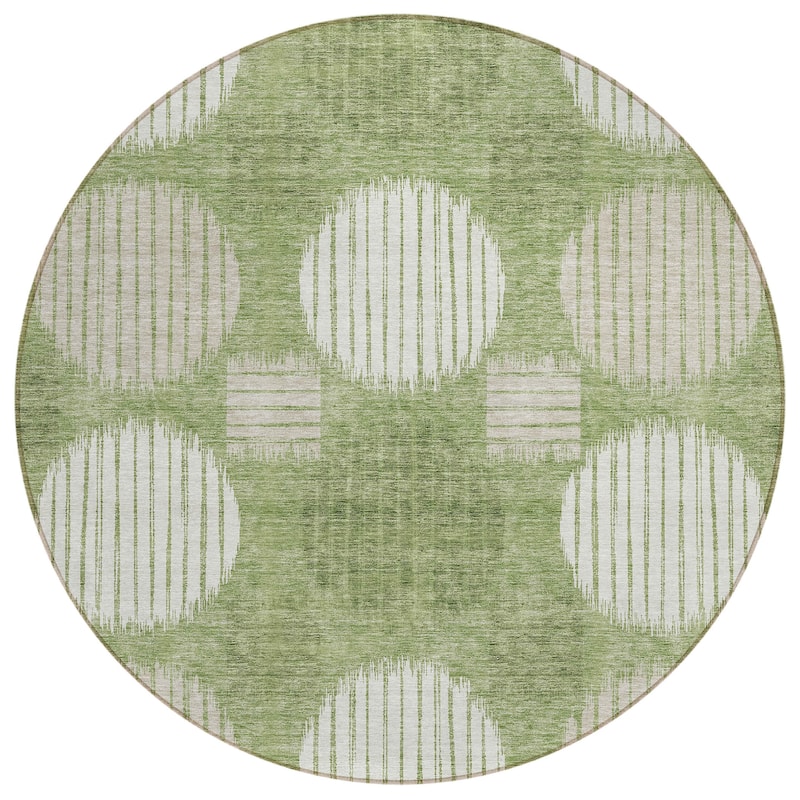 Machine Washable Indoor/ Outdoor Chantille Contemporary Dotty Rug