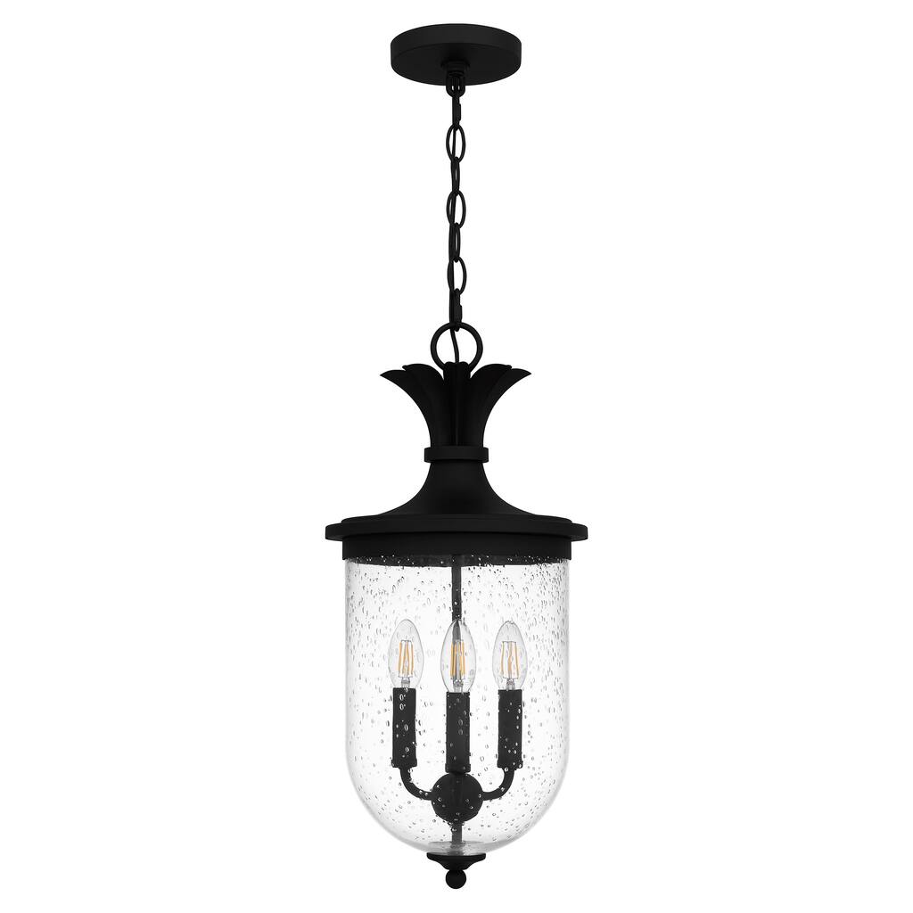 Havana 3-Light Earth Black Mini Pendant Light