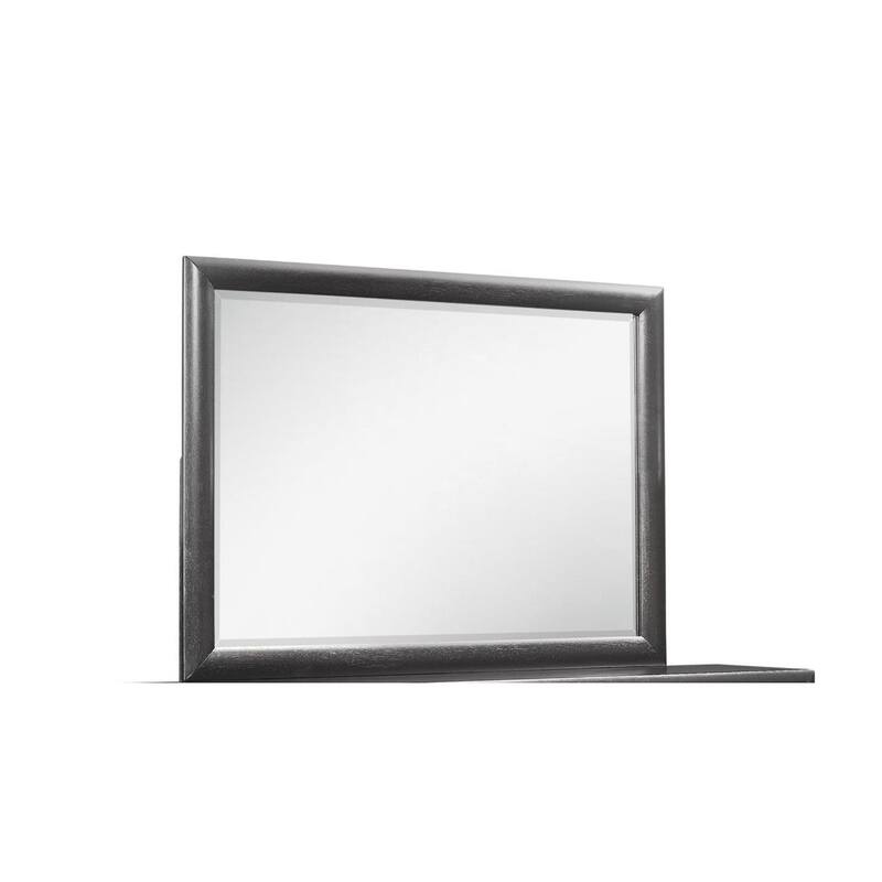 Global Furniture USA Jordyn Grey Textured Mirror Bed Bath & Beyond