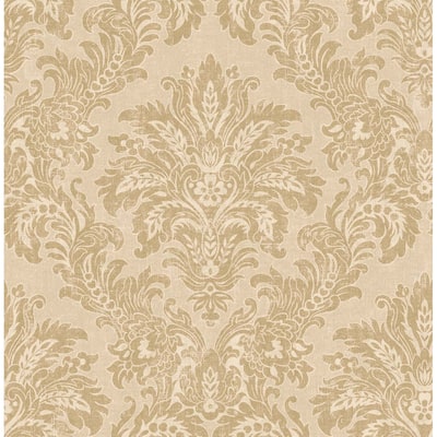 Seabrook Designs Sultana Damask Unpasted Wallpaper - 20.5 in. W x 33 ft. L