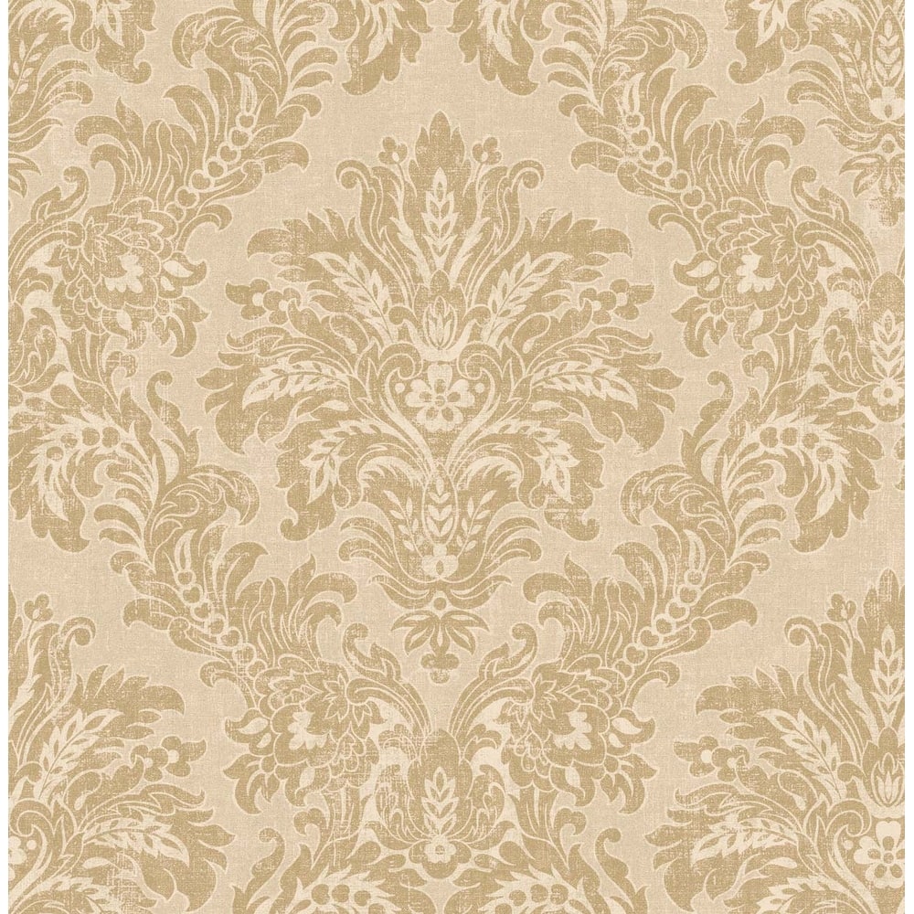 Seabrook Designs Sultana Damask Unpasted Wallpaper - 20.5 in. W x 33 ft. L