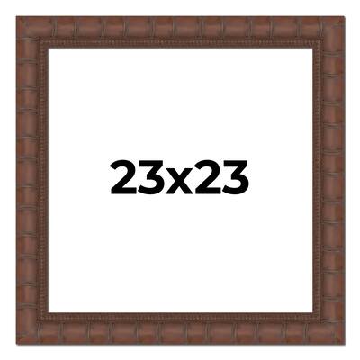 23x23 Frame Pewter Solid Wood Picture Frame Width 1.625 Inches | Interior Frame Depth 0.6875 Inches