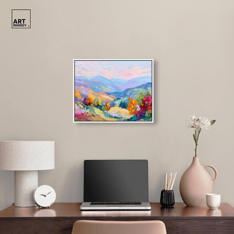 Colorful Valley I Canvas by Art Remedy