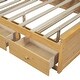 preview thumbnail 35 of 50, Full Size Wood Pltaform Bed with Twin Size Trundle, 3 Drawers, Upper Shelves and a set of USB Ports & Sockets