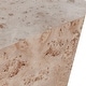 preview thumbnail 10 of 9, Classic Home Avena 42" Burl Wood Square Coffee Table