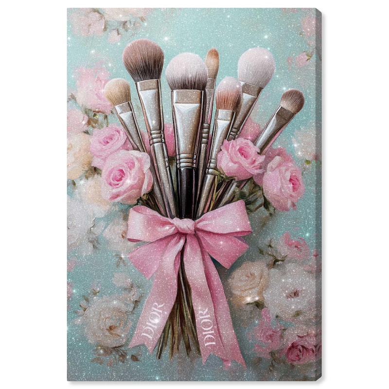 Bouquet of Make Up Brushes Canvas by Art Remedy, Gallery Wrapped - 24" x 36"