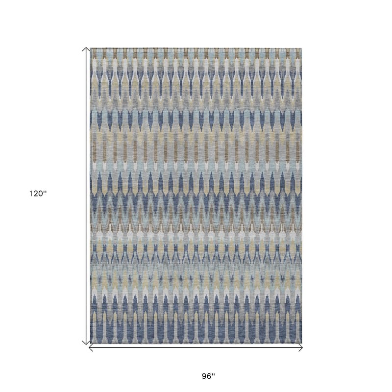 HomeRoots Southwestern Transitional Rectangle Outdoor Rug