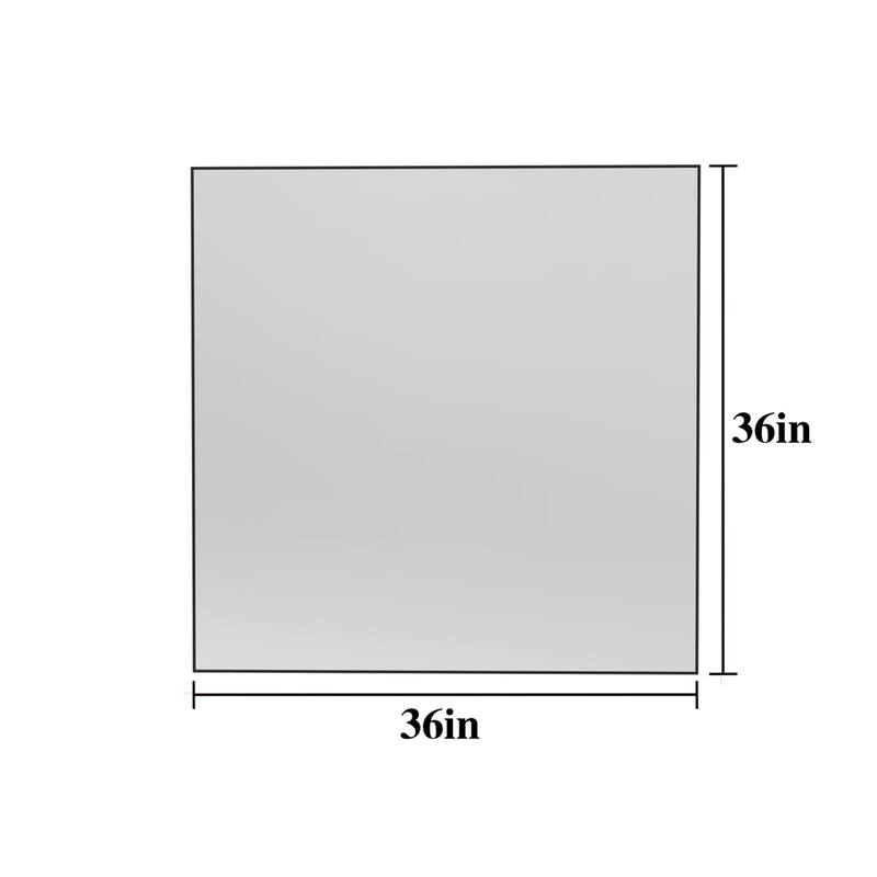 36X36" Oversized Modern Rectangle Bathroom Mirror