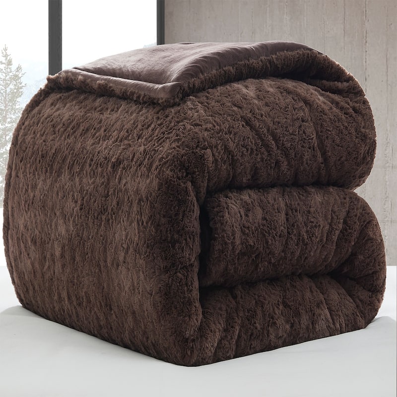 Fluffy Buffalo - Coma Inducer® Oversized Comforter Set - Earthtone Brown