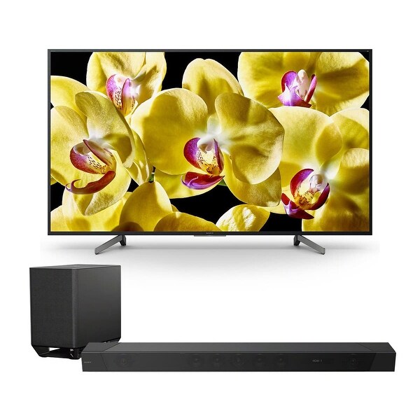 Sony XBR-65X800G 65" 4K HDR Ultra HD Smart TV with HT-ST5000 7.1.2ch 800W Dolby Atmos Sound Bar - Black