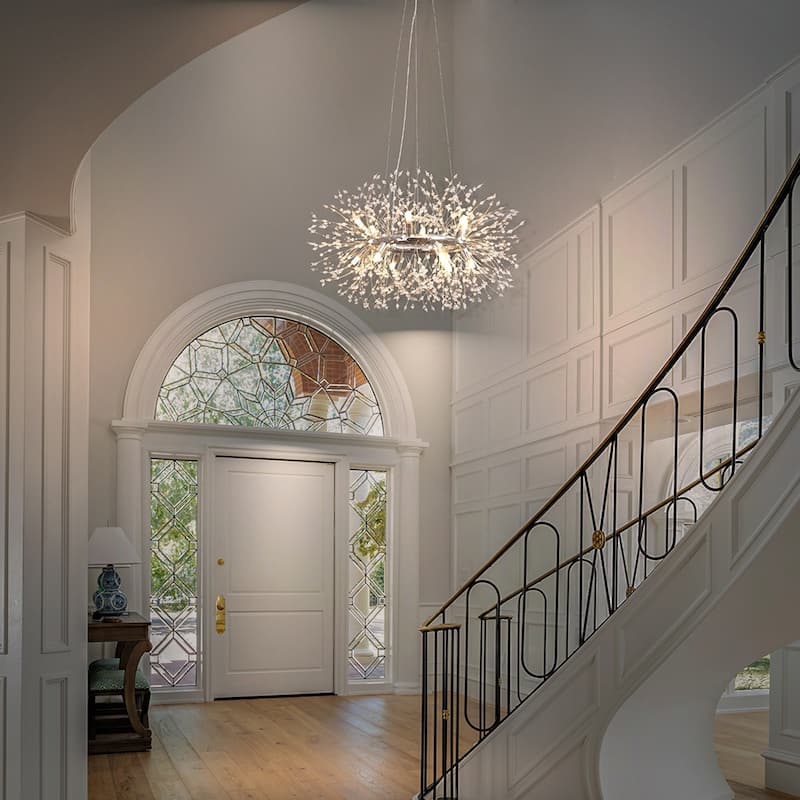 12/20-Light Modern Firework Dandelion Crystal Chandelier(Bulb Included)