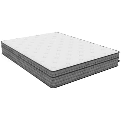 11-inch Zen Hybrid Mattress, Gel Memory Foam Medium Feel Mattress, CertiPur-certified, White - California King