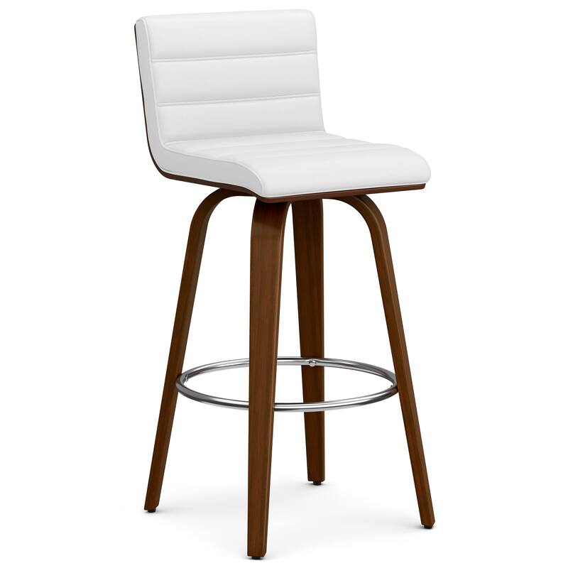 WYNDENHALL Madigan Mid Century Modern 28" Swivel Bar Stool