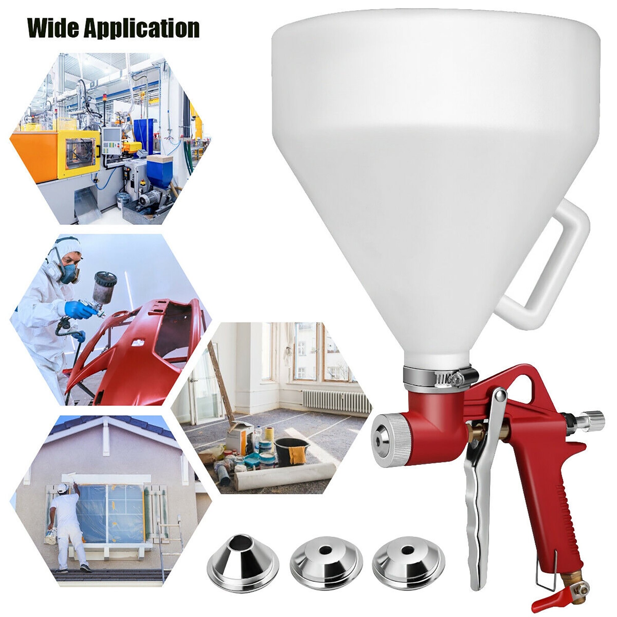 Air hopper store spray gun