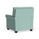 preview thumbnail 8 of 8, Charmayne Transitional Linen Padded Chair with Rolled Arms by Furniture of America