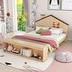 preview thumbnail 8 of 32, Platform bed with house shape headboard