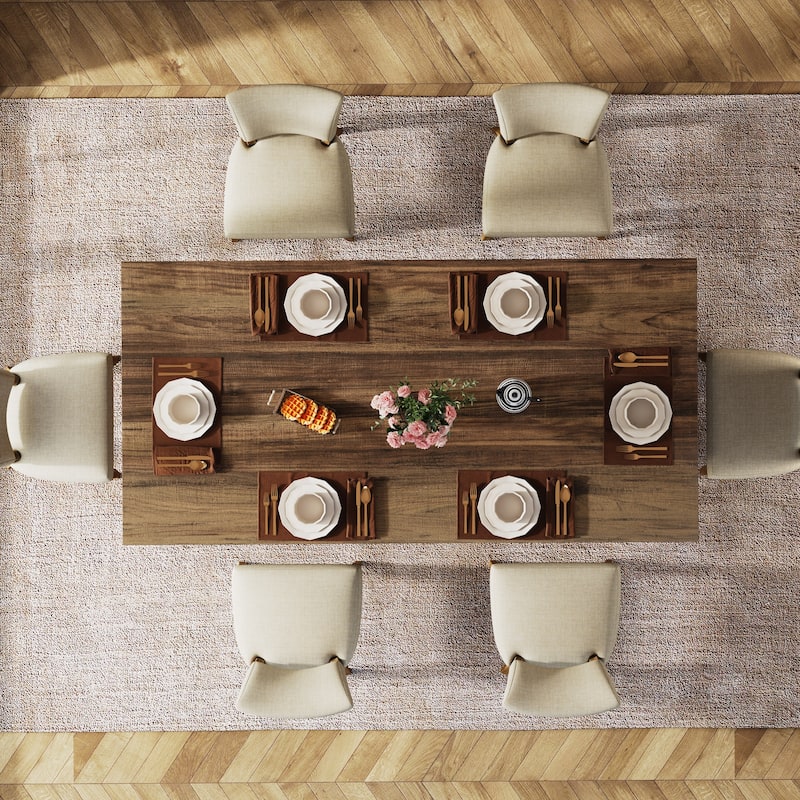 63 Inches Long Kitchen Dinner Table for Dining Room