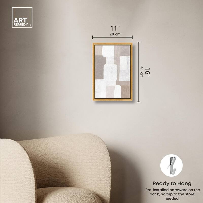 Stucco Squares II Canvas by Art Remedy