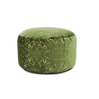 Allan Andrews Round Foot Pouf Pasini Emerald