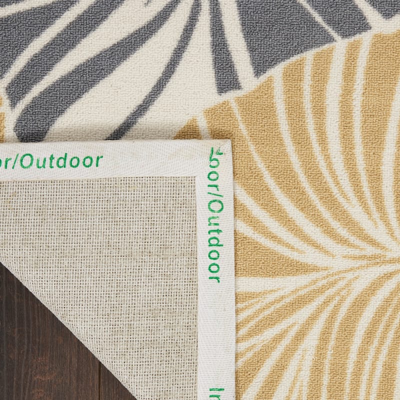 Waverly Sun N' Shade Modern Botanical Indoor/Outdoor Area Rug