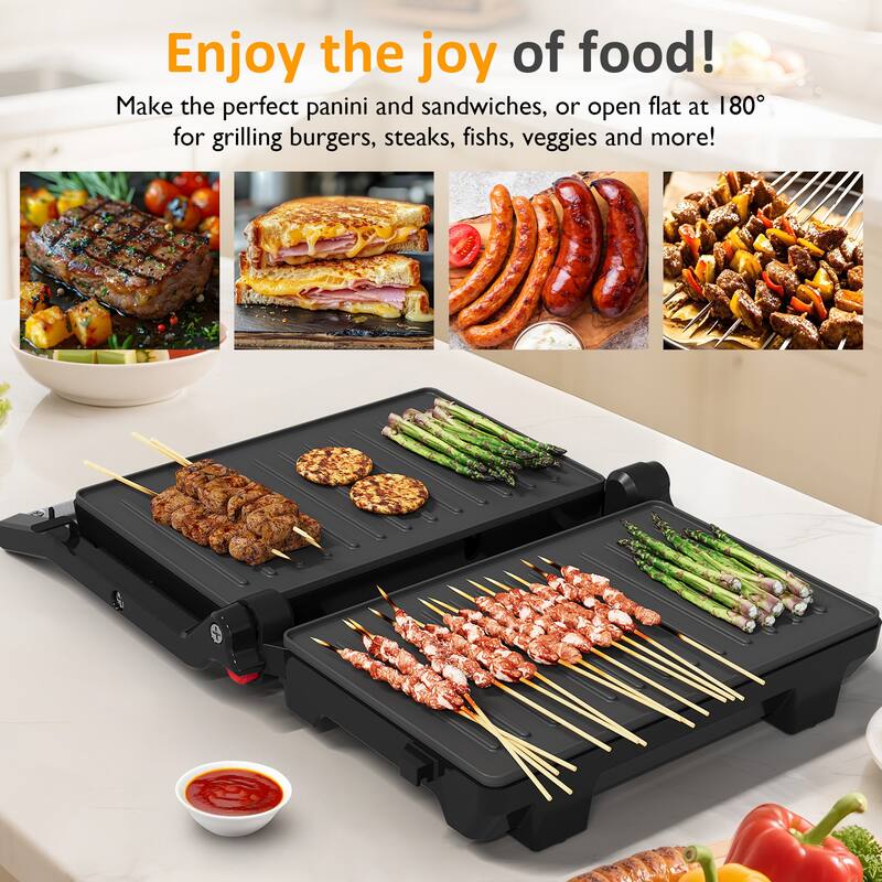 1000W Portable Panini Press Sandwich Maker