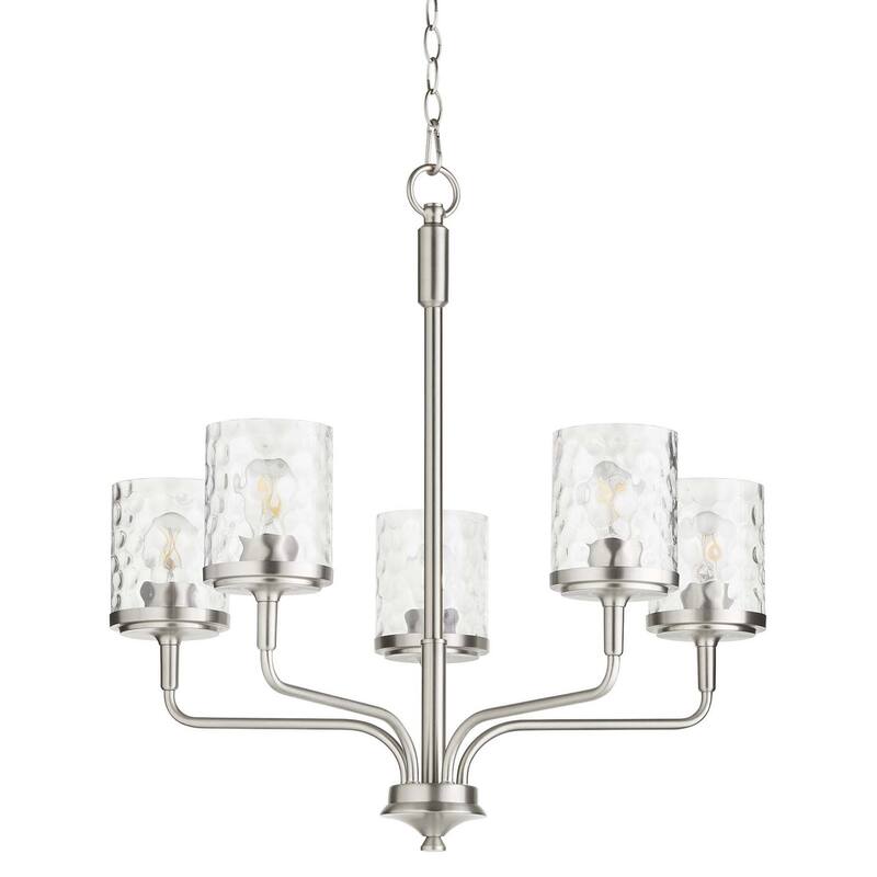 Quorum International 617-5 Starky 5 Light 27" Wide Chandelier - Satin Nickel