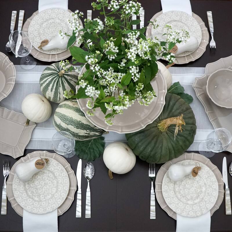 Euro Ceramica Chloe 16" Rectangular Platter/Tray